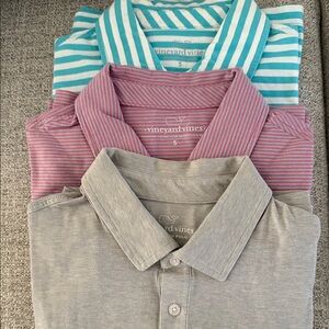 (3) Vineyard Vines Polos